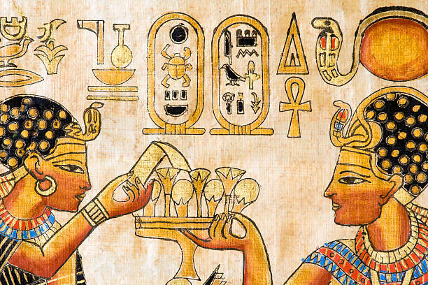 alexeys Umělecká fotografie Fragment of Egyptian papyrus, alexeys, (40 x 26.7 cm)