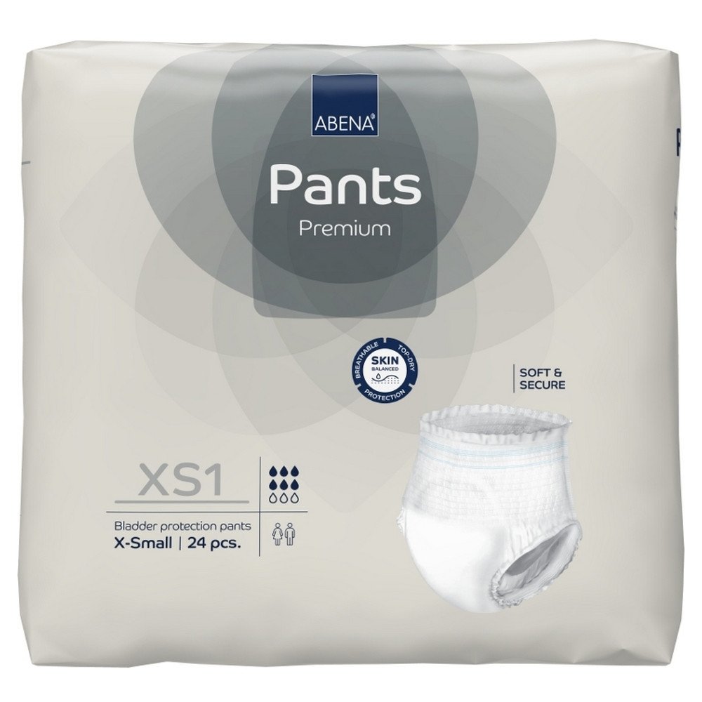Abena Pants Premium Xs1 kalhotky absorpční navlékací, prodyšné, boky 45-70