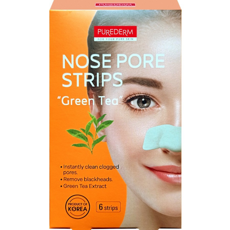 Purederm Nose Pore Strips Green Tea Čištění Obličeje 1 kus