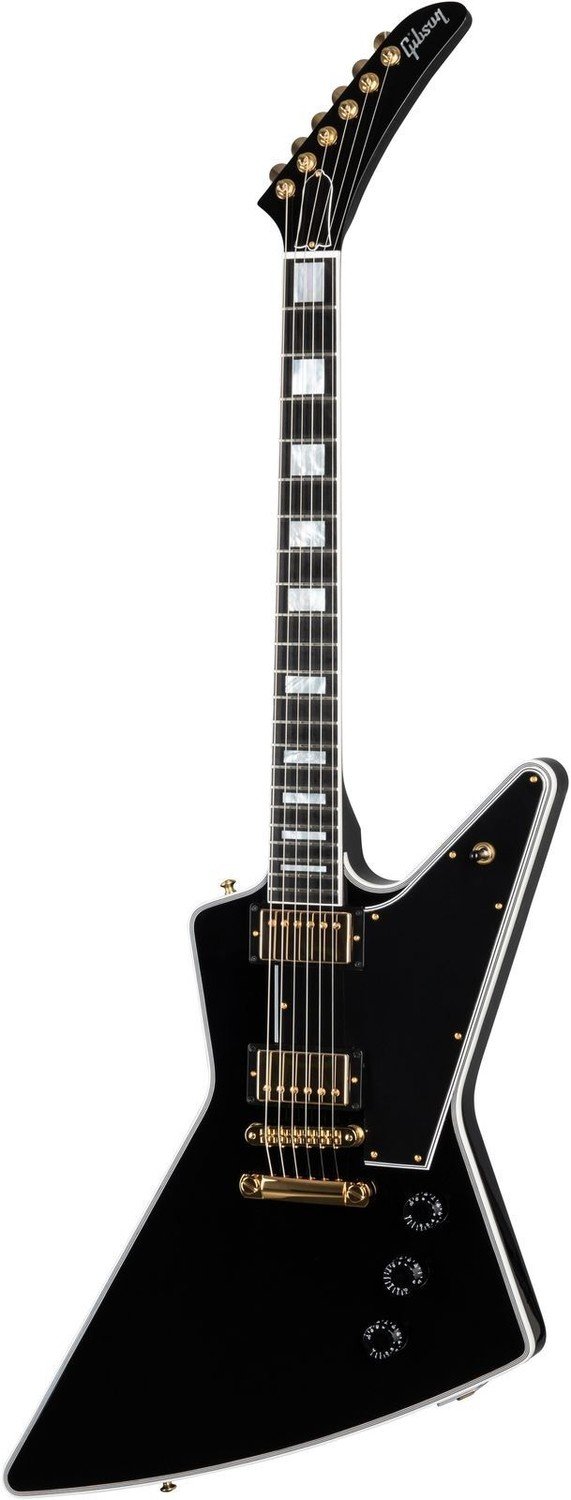 Gibson CS Explorer Custom w/ Ebony Fingerboard Gloss Ebony