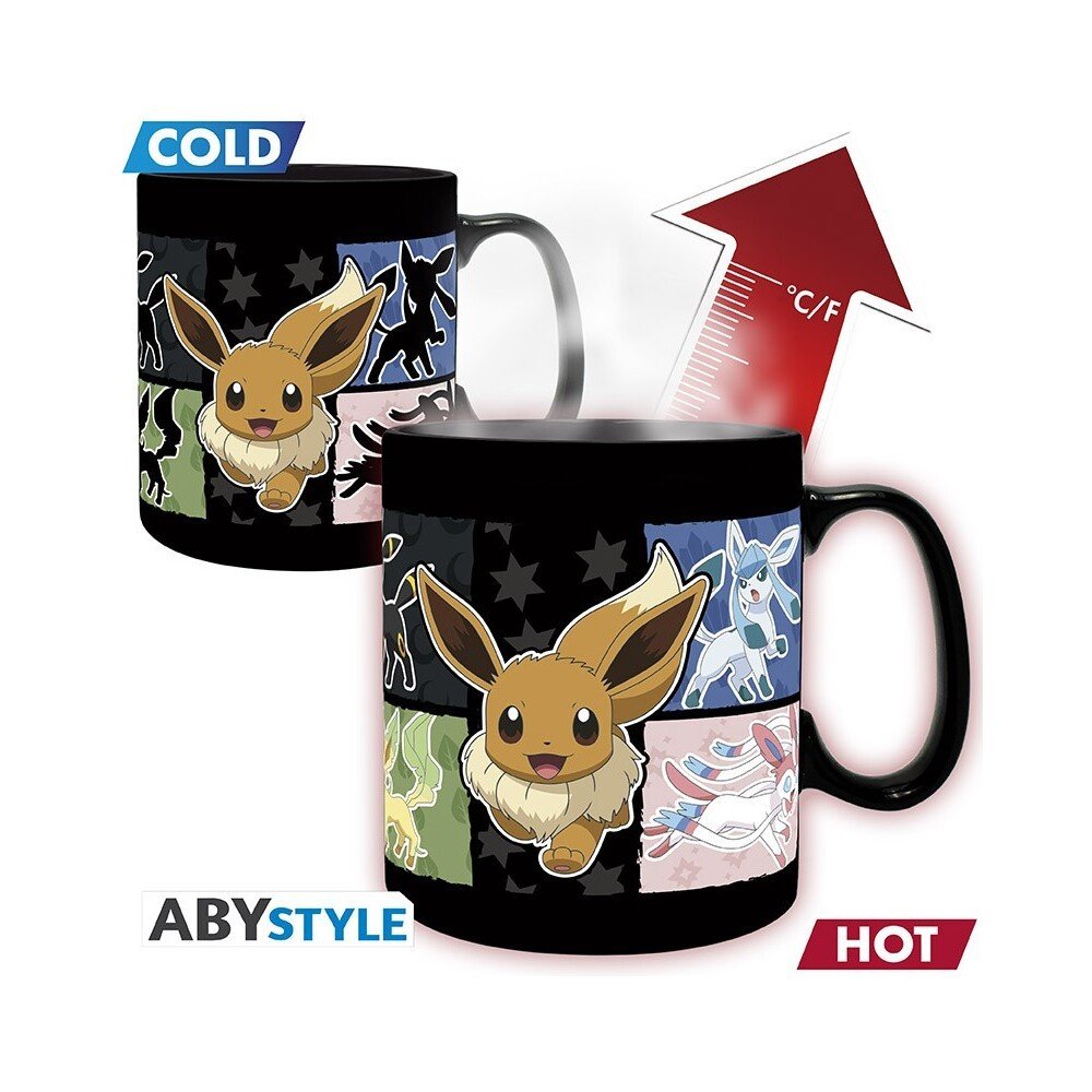 Hrnek Pokémon - Eevee 460 ml (měnící se motiv)