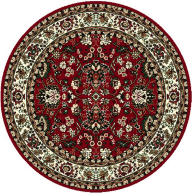 Kusový koberec TEHERAN T-117 red kruh - 160x160 (průměr) kruh cm Alfa Carpets