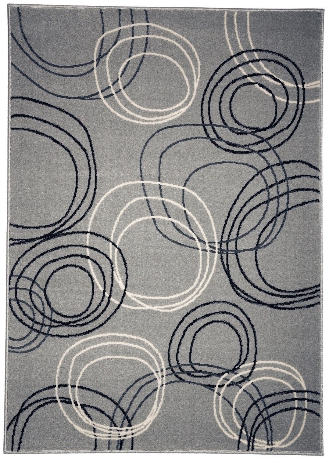 Kusový koberec Kruhy grey - 160x230 cm Alfa Carpets