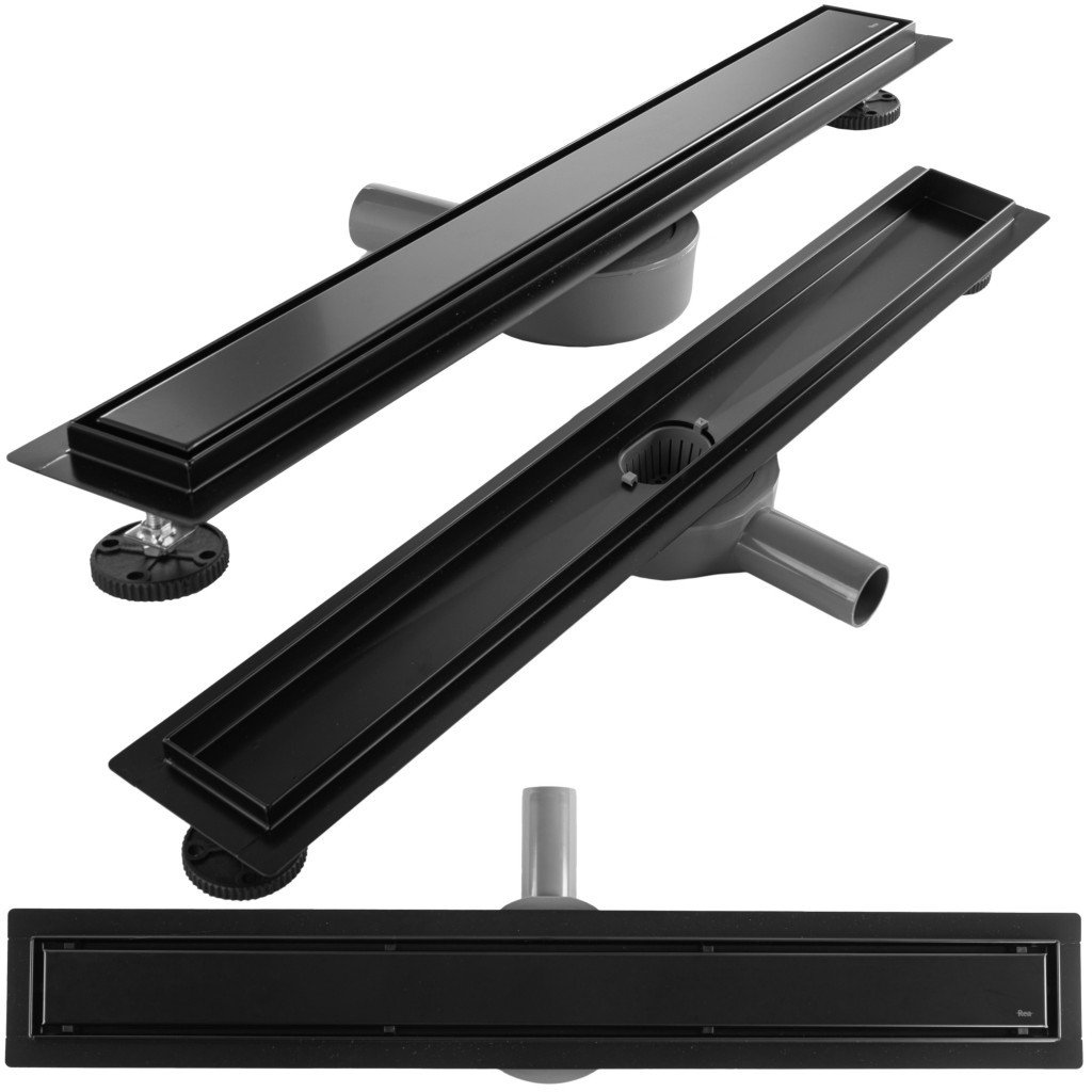 REA Lineární sprchový žlab Neox pro černá 90 REA-G7804