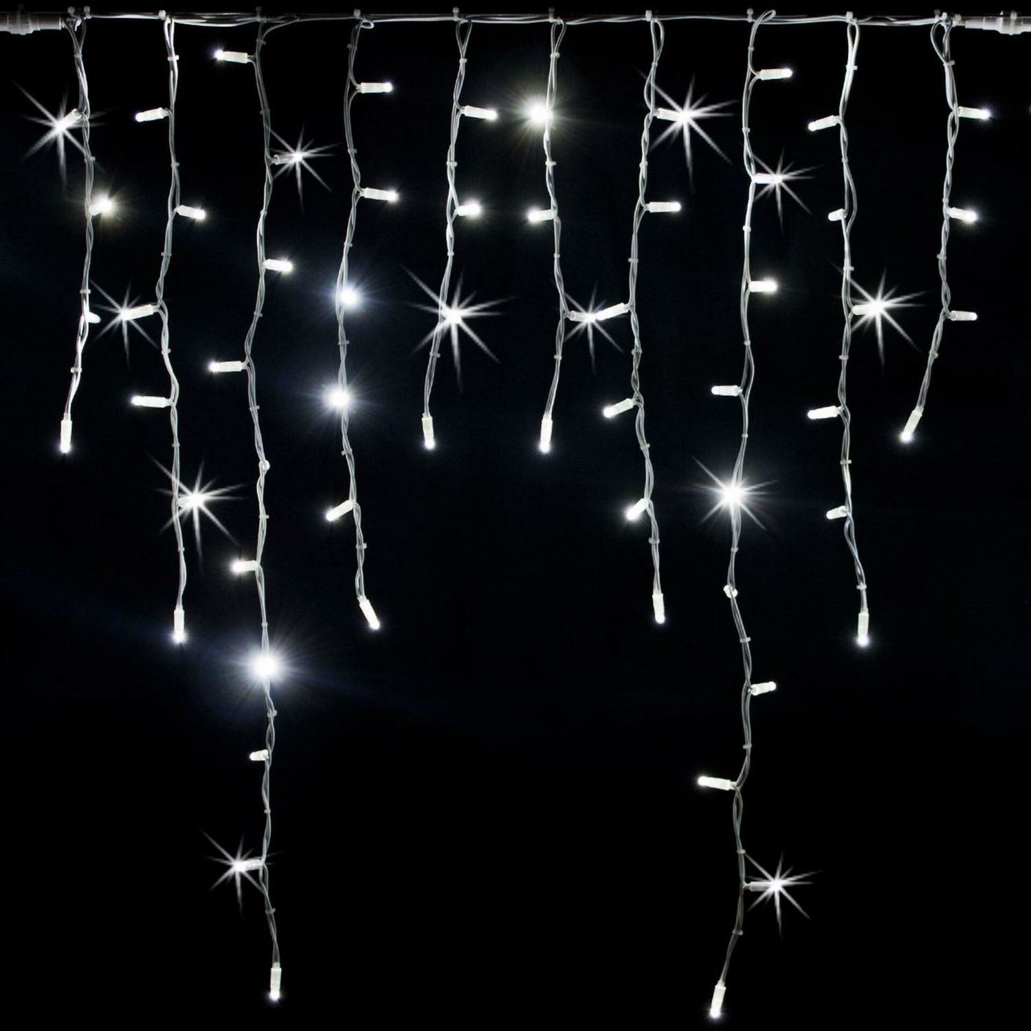 Xmas King XmasKing Flash LED krápník 3x1m 180 MAXI LED propojitelné PROFI 230V venkovní, studená bílá rampouchy