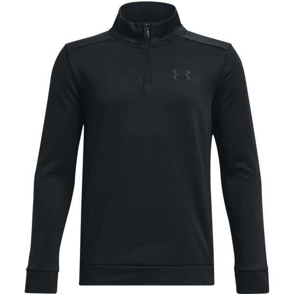 Under Armour ARMOUR FLEECE 1/4 ZIP Chlapecká mikina, černá, veľkosť L