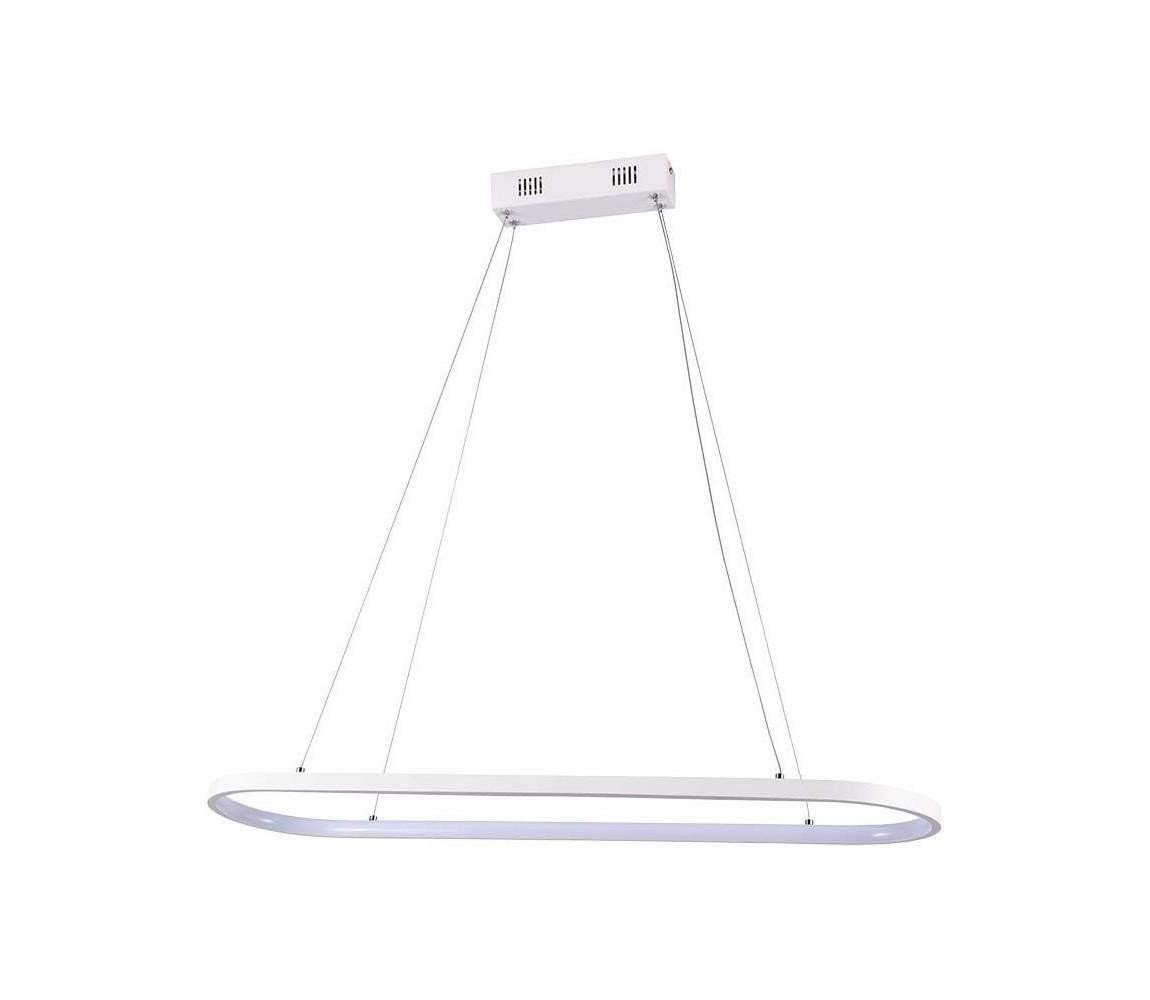 LED Lustr na lanku LED/24W/230V 3000K bílá