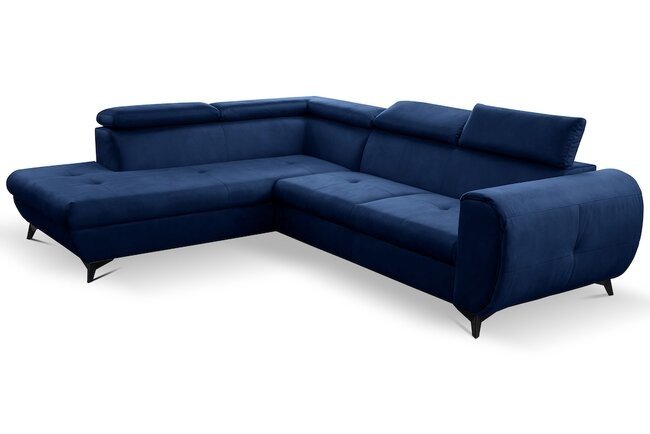 LASKI Modrá rohová pohovka MONE - levá 260x75-90x98-217 modrá - LETTO 79