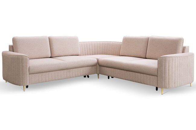 LASKI Rohová pohovka LILY, růžová 255x86x255 růžová - CASTEL 15