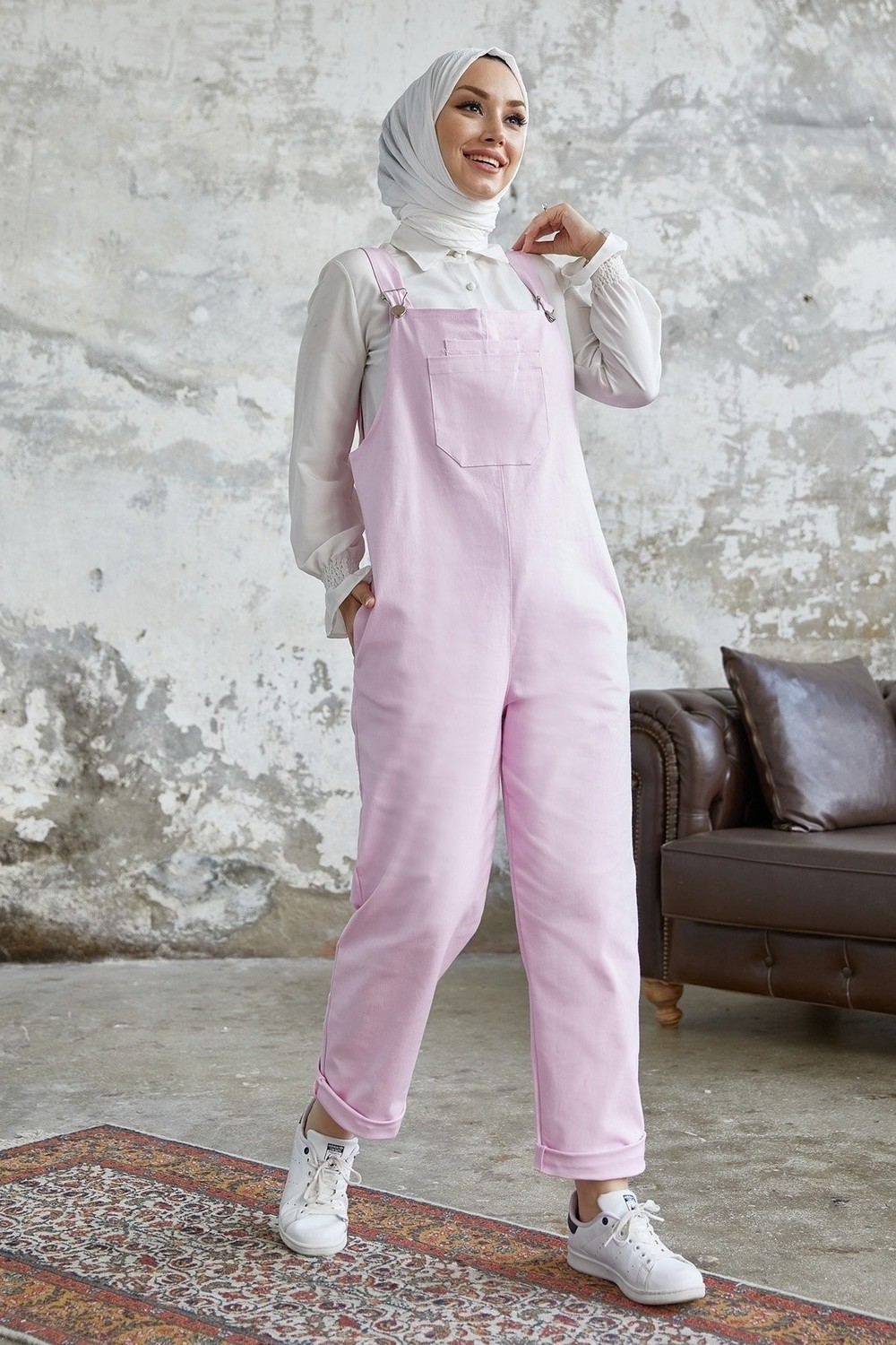 InStyle Lindy Strapless Overalls - Pink