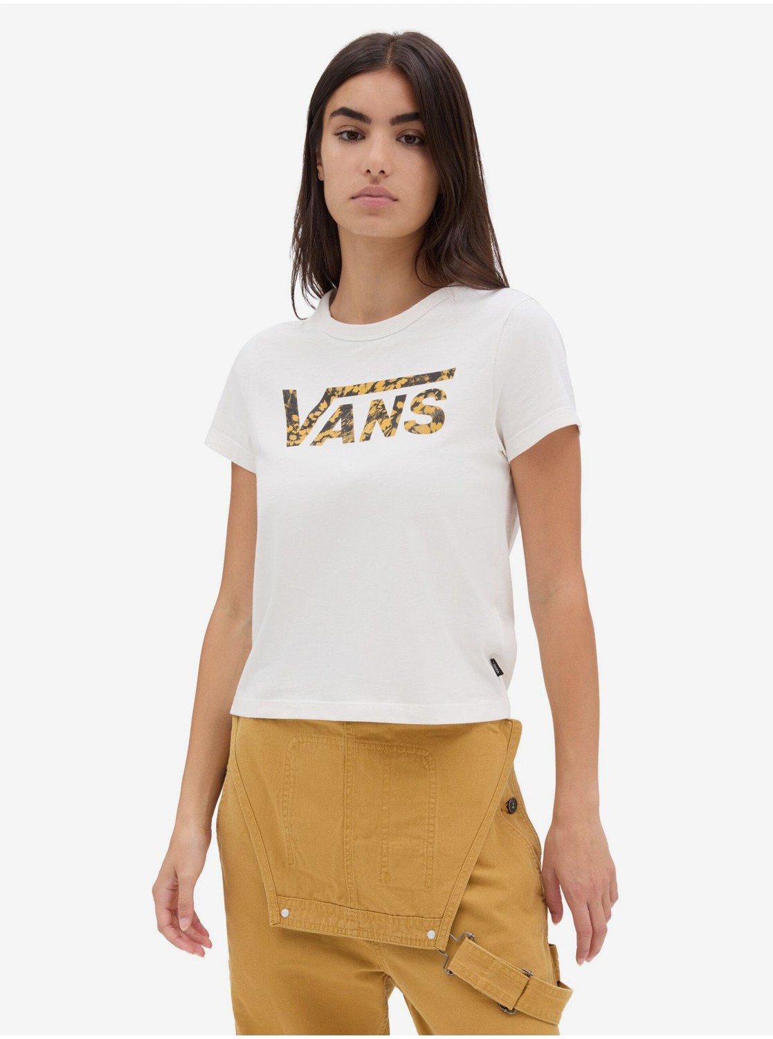 Bílé dámské tričko VANS Warped Floral - Dámské
