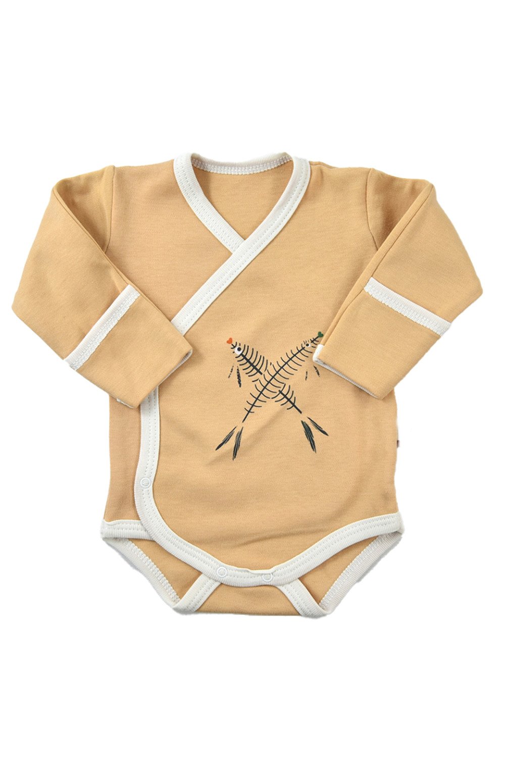 Kojenecké body, ryba, přetáčecí rukáv (Kojenecké oblečení) Velikost: 62