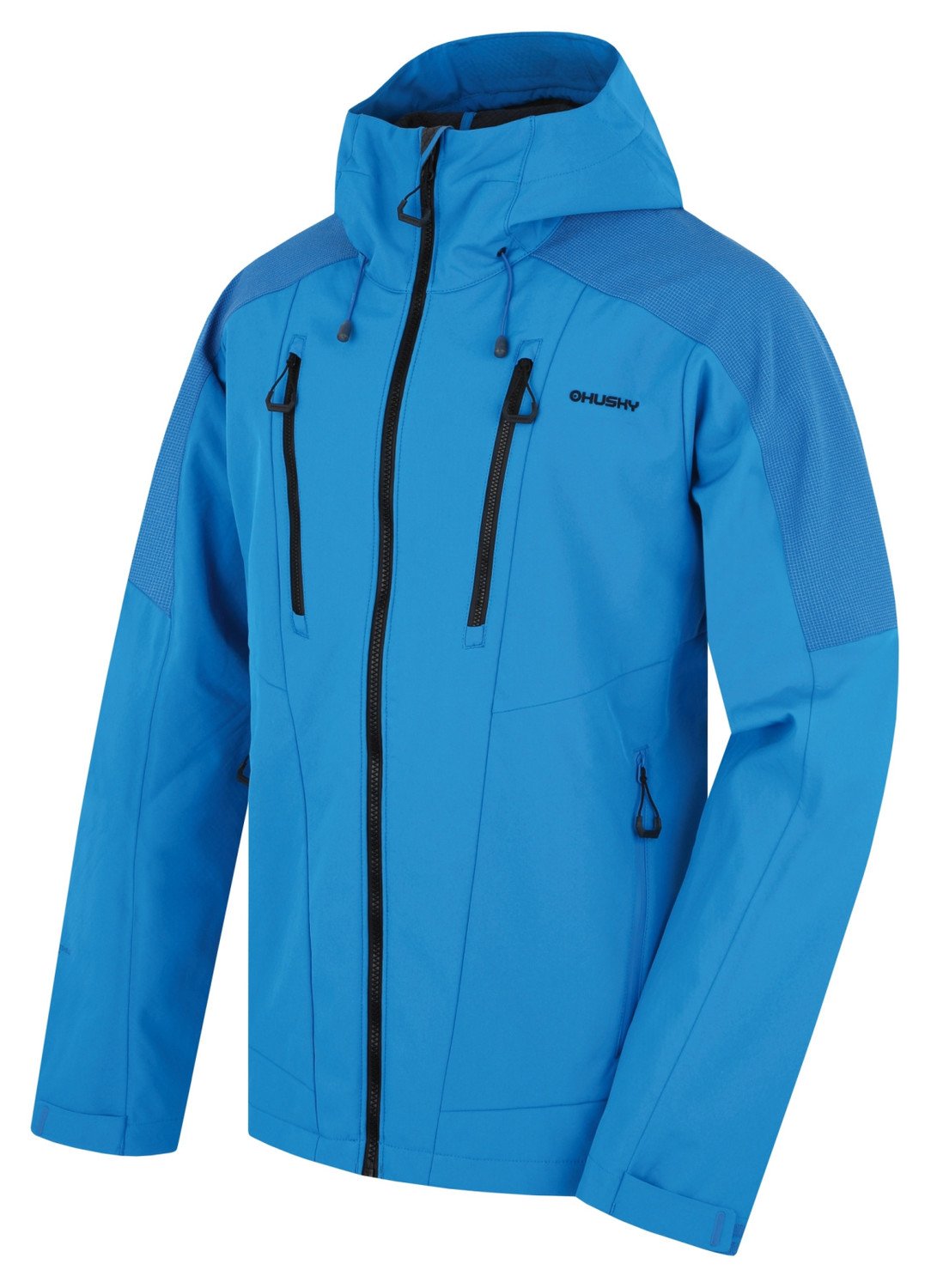 Husky Sevan M M, neon blue Pánská softshell bunda