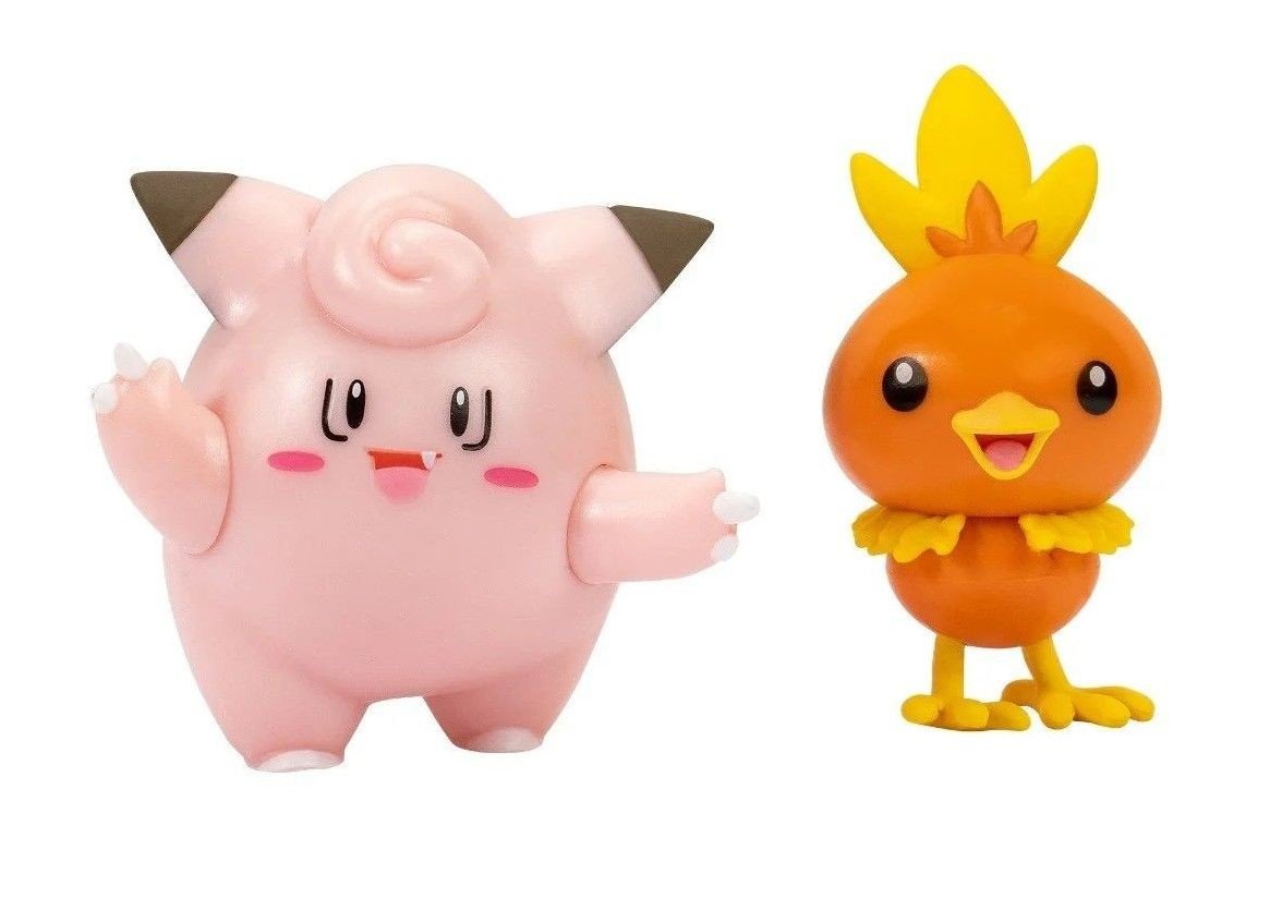 Jazwares Pokémon Battle Figure Pack Torchic & Clefairy