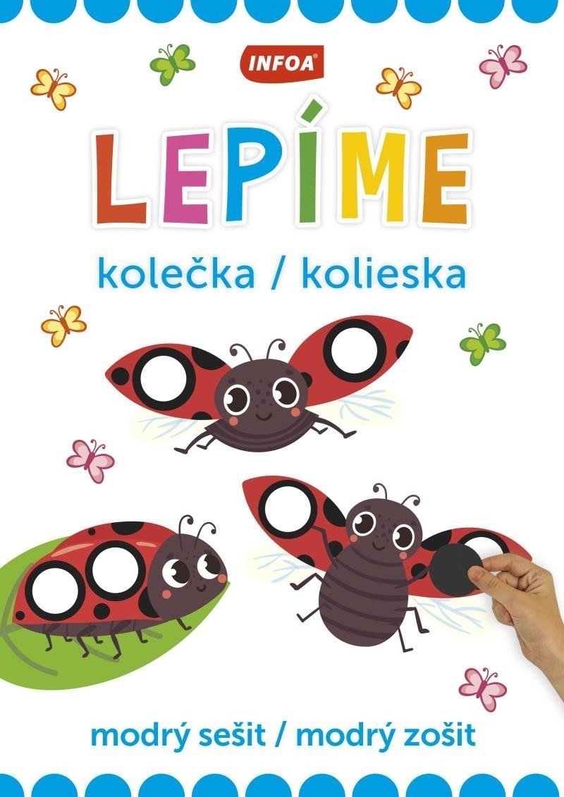 Lepíme kolečka / kolieska - modrý sešit / modrý zošit