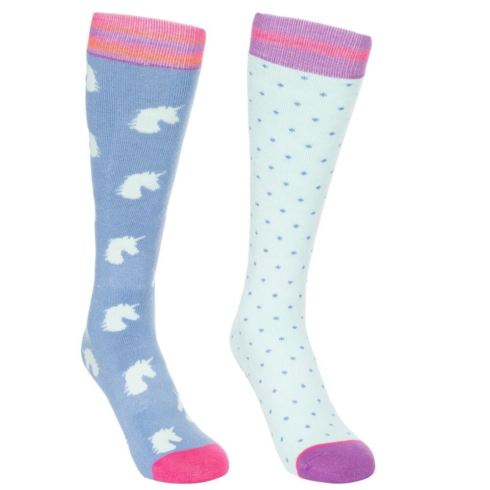 Trespass Dětské lyžařské podkolenky Replicate bluebell / aqua 12/3