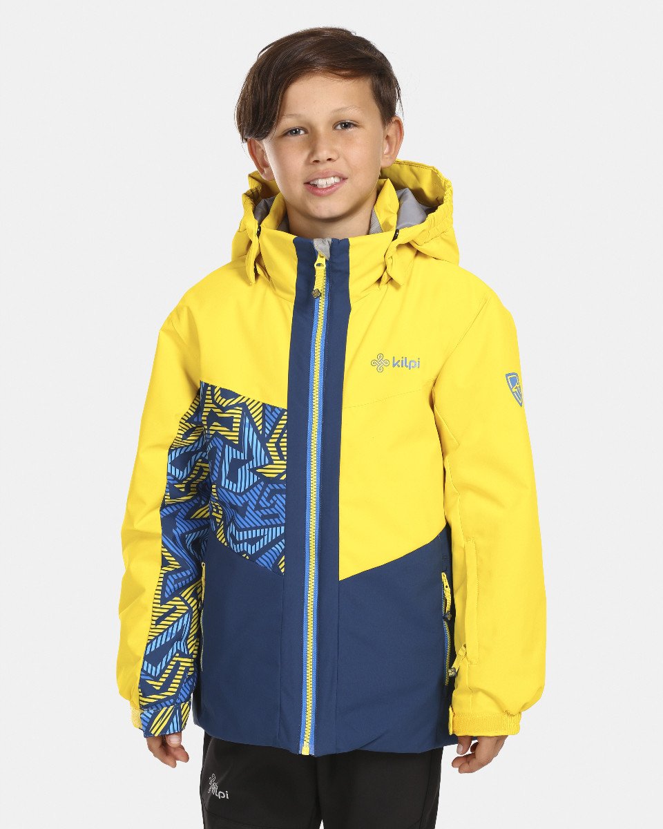 Chlapecká lyžařská bunda kilpi ateni-jb žlutá 110-116