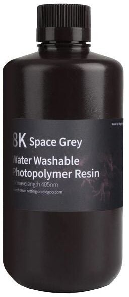 Elegoo pryskyřice (resin), Water Washable Resin 8K, 1kg, vesmírná šedá - 50.103.0128