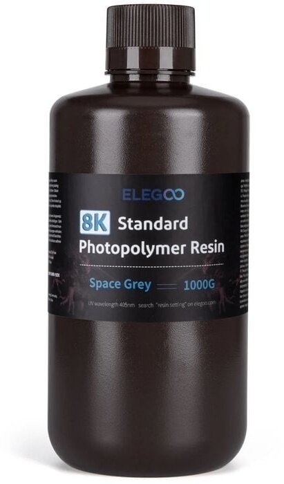 Elegoo pryskyřice (resin), Standard Resin 8K, 1kg, vesmírná šedá - 50.103.0124