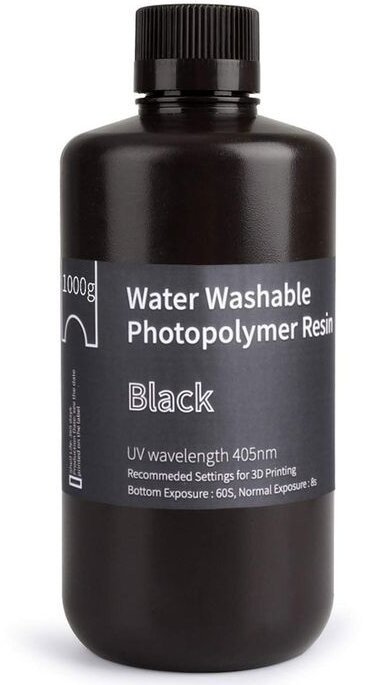 Elegoo pryskyřice (resin), Water Washable Resin, 1kg, černá - 50.103.0006
