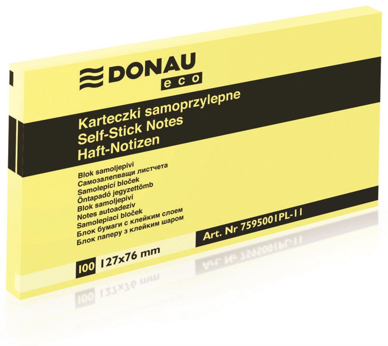 Samolepicí bloček Donau - 127 x 76 mm, 