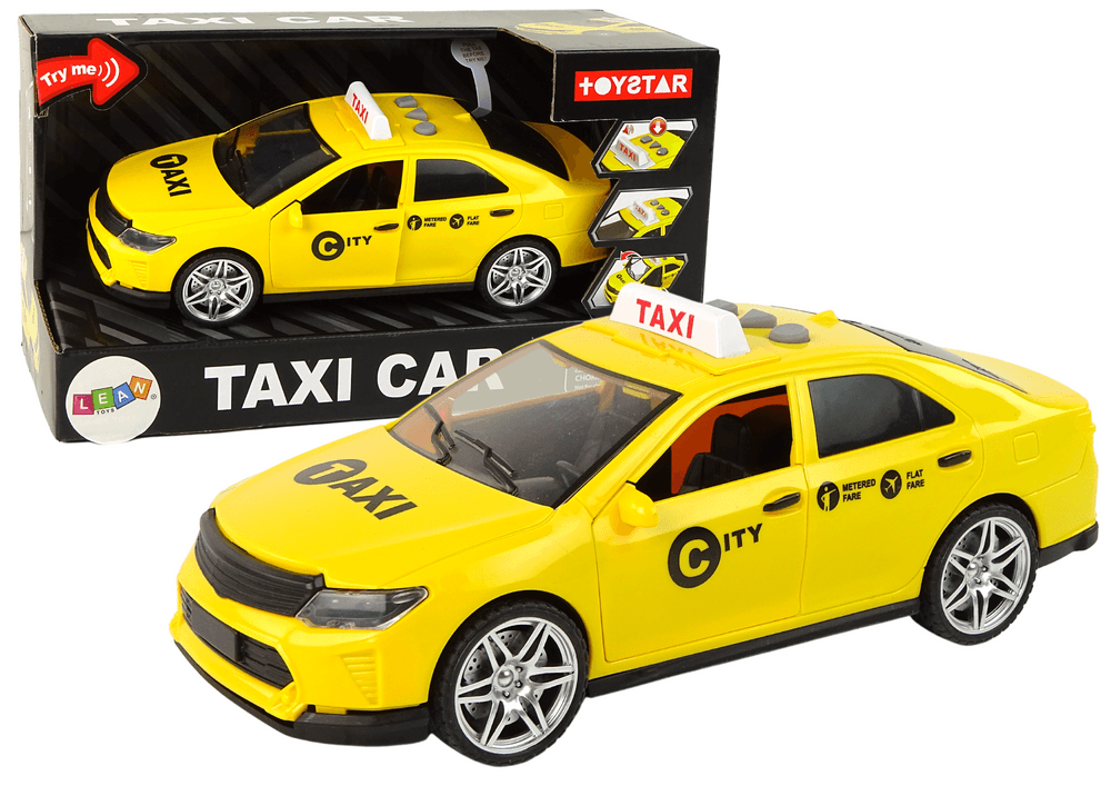 mamido Autíčko Taxi s třecím pohonem 1:14 žluté