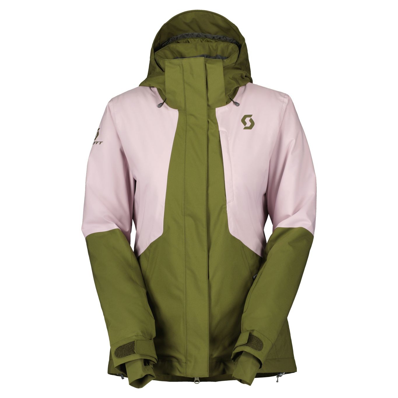 Dámská bunda SCOTT Jacket W's Ultimate Dryo 10, Fir Green/Cloud Pink (vzorek) velikost: M
