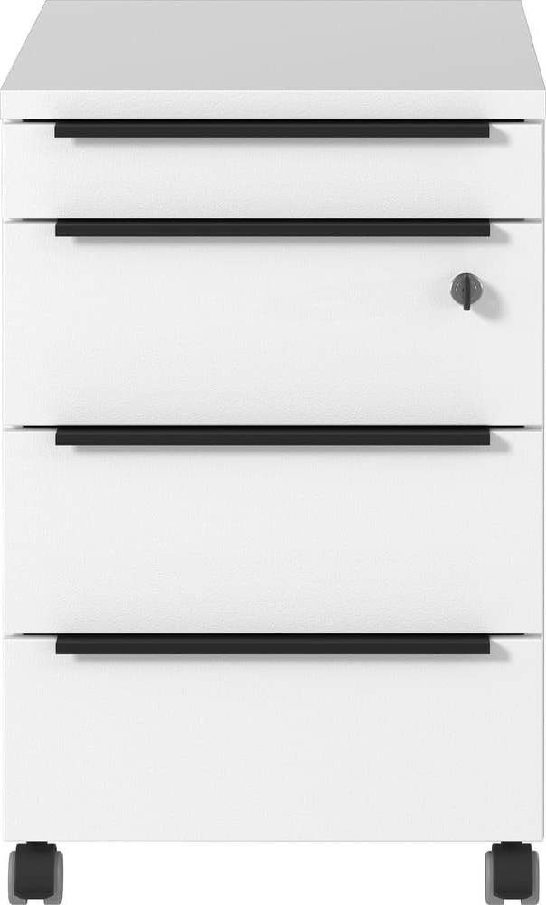 Bílá uzamykatelné skříňka 42x63 cm Mailand – Germania