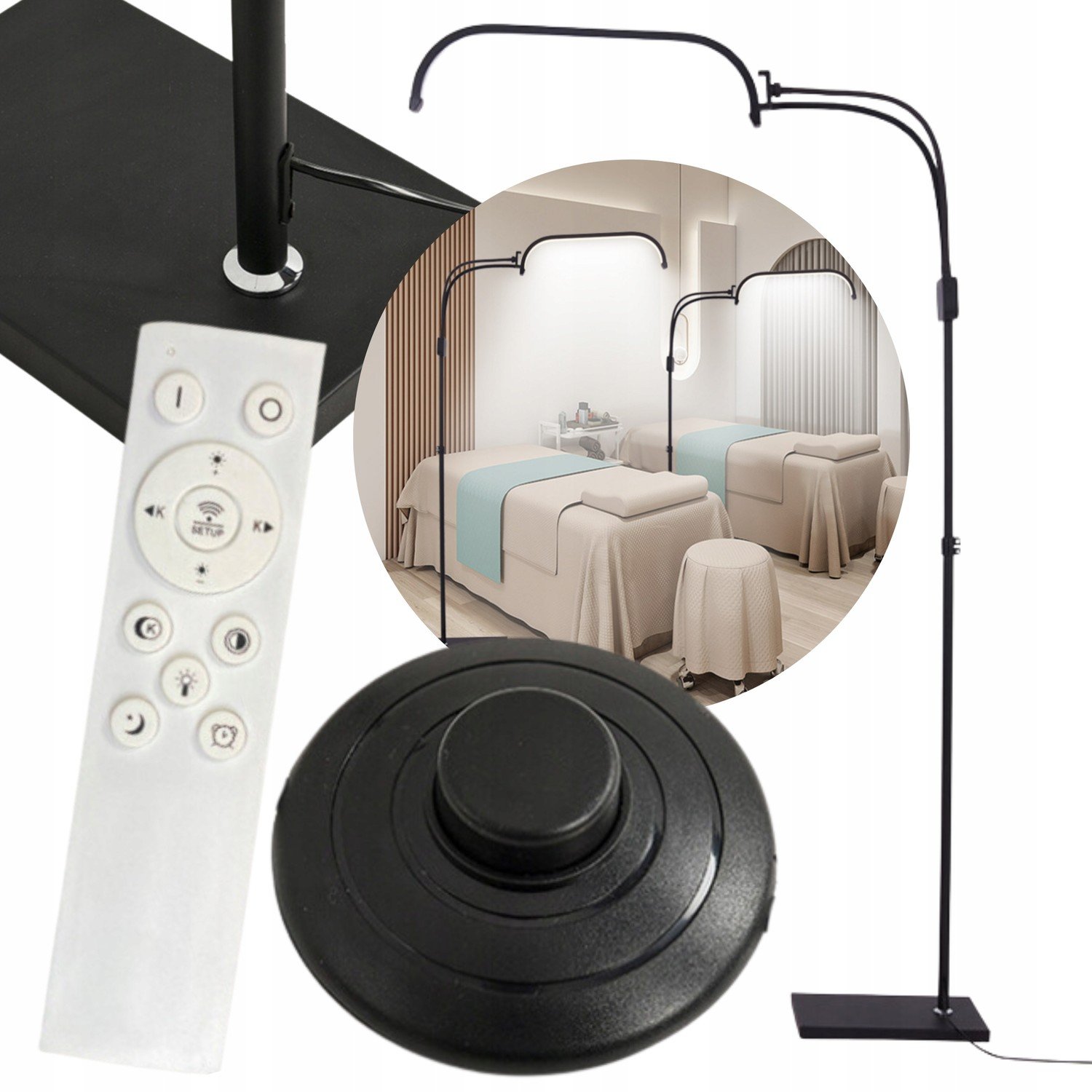 Kosmetická Lampa Podlogová Stojící Nestíněná Led Styling Obočí Řas