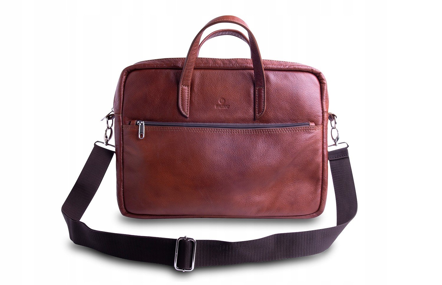 Brašna na notebook Baltan Crocodile kožená do 14 palců hnědá klasická