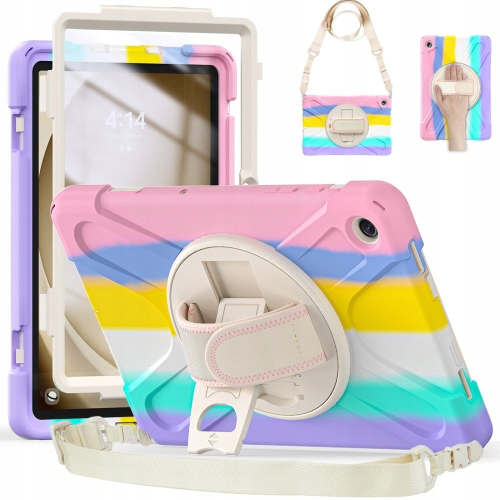 Pouzdro Pancéřové Pevné Pro Samsung Galaxy Tab A9+ Plus Case S Páskem Pouzdro