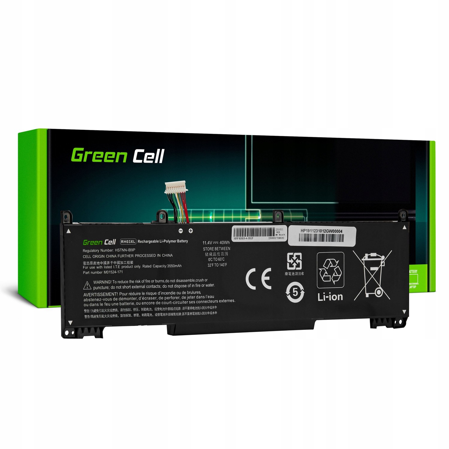 Baterie RH03XL M02027-005 pro Hp ProBook 430 440 445 450 630 640 650 G8