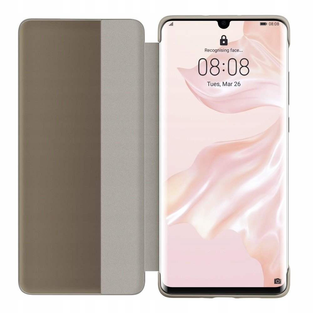 Flipové pouzdro Huawei pro Huawei P30 Pro Smart View Flip Cover Khaki