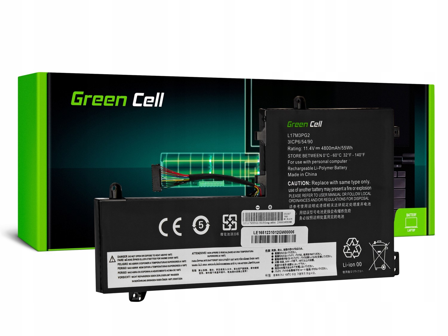 Baterie Green Cell L17C3PG1 L17L3PG1 L17M3PG1 L17M3PG2 L17M3PG3 pro Lenovo