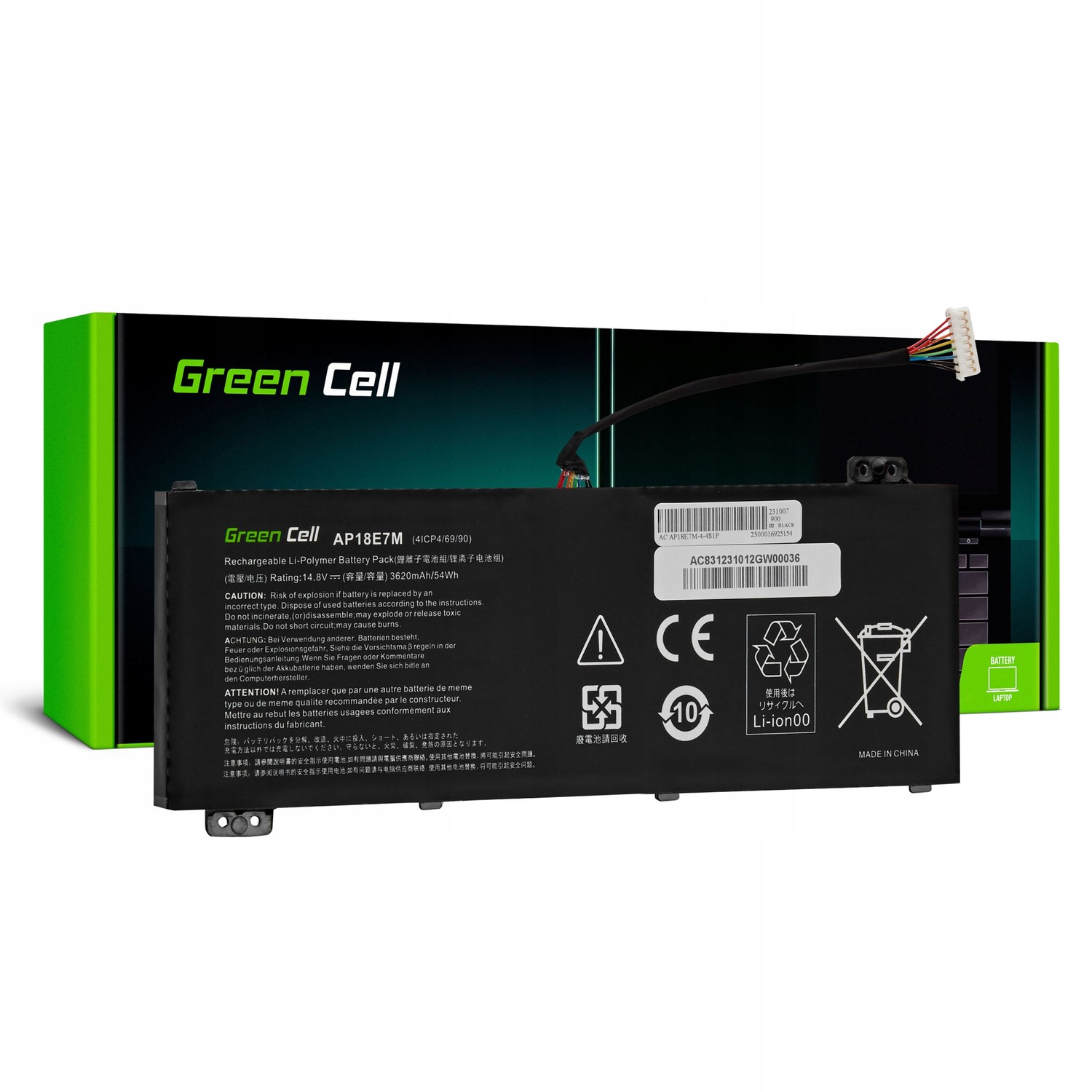 Baterie pro Acer Nitro AN515-44 AN515-54 AN515-55 AN515-57 AN515-58 AN517-54