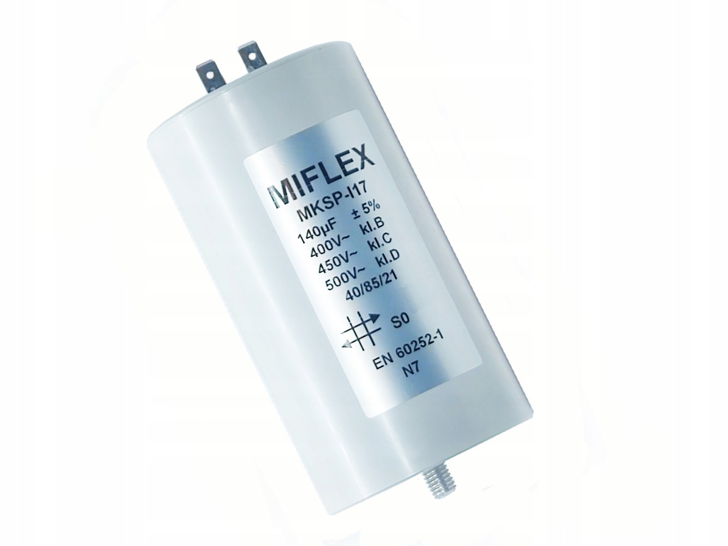 140uF kondenzátor +/- 5% Miflex MKSP-I17 Motorový