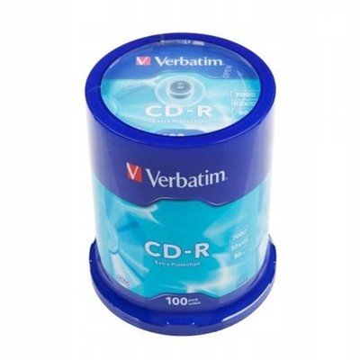 CD disk Cd-r 700MB Verbatim Ep 100ks