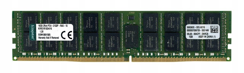 Kingston KVR21R15D4/16 DDR4 16GB 2133MHz Ecc