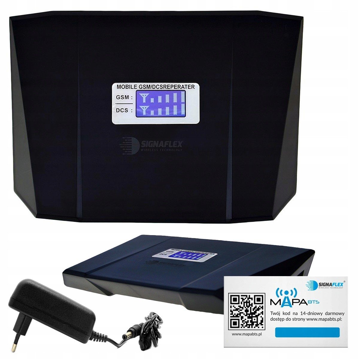 Sada Zesilovač Gsm/dcs LCD3000 T1 20dBi 10m 1x Houba Bat