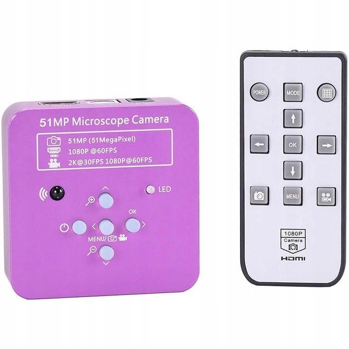 51MP Fotoaparát Pro Digitální Stereoskopický Mikroskop C-mount Cmos 4K Rosfix