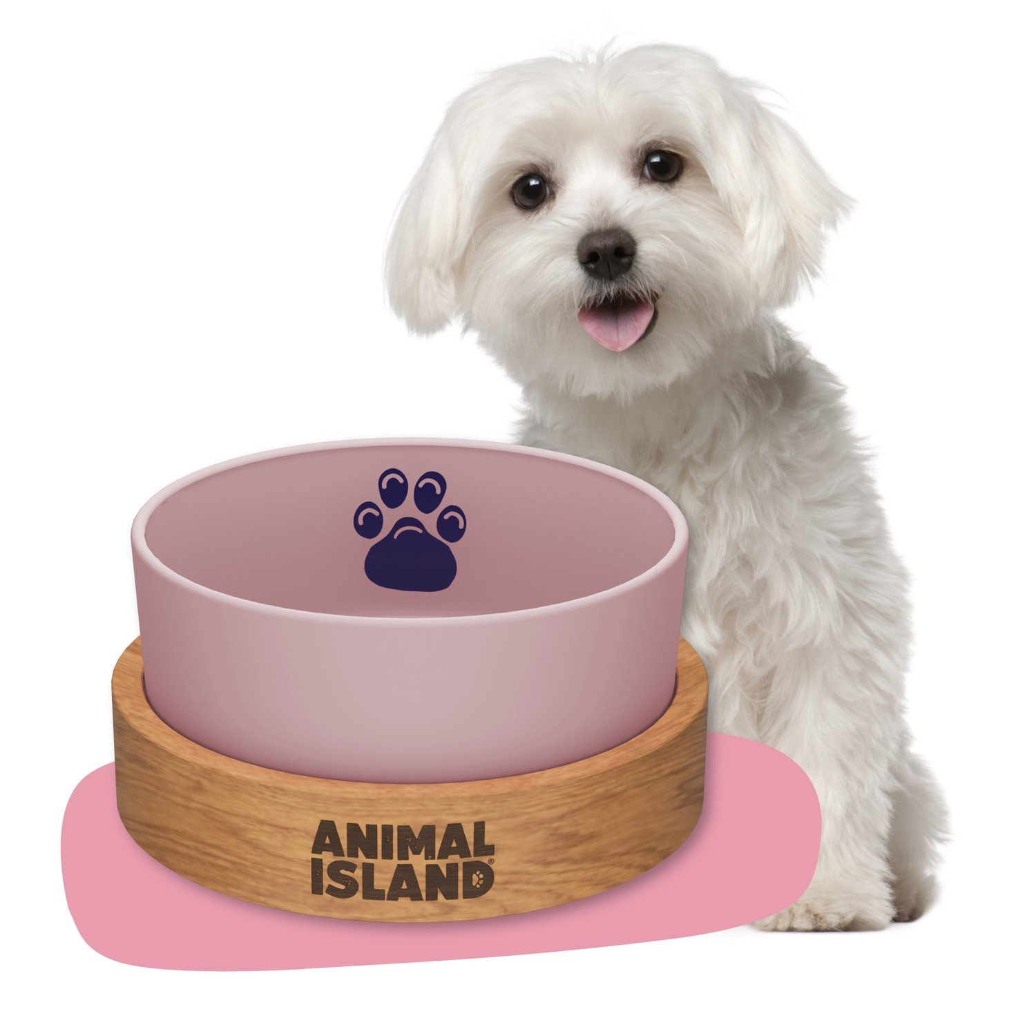 Miska Pro Psa s Podstavcem Růžová 0,9L Průměr 18cm Atest Food Contact