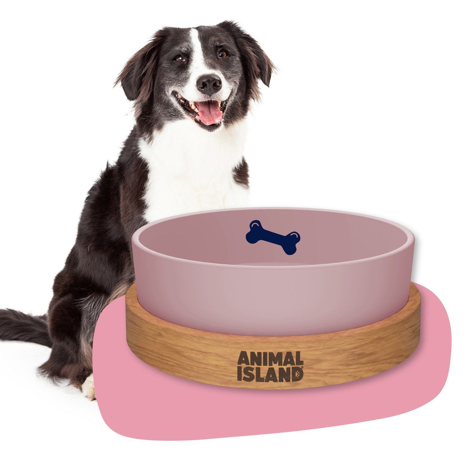 Miska Pro Psa s Podstavcem Růžová 1,3L Průměr 21cm Atest Food Contact