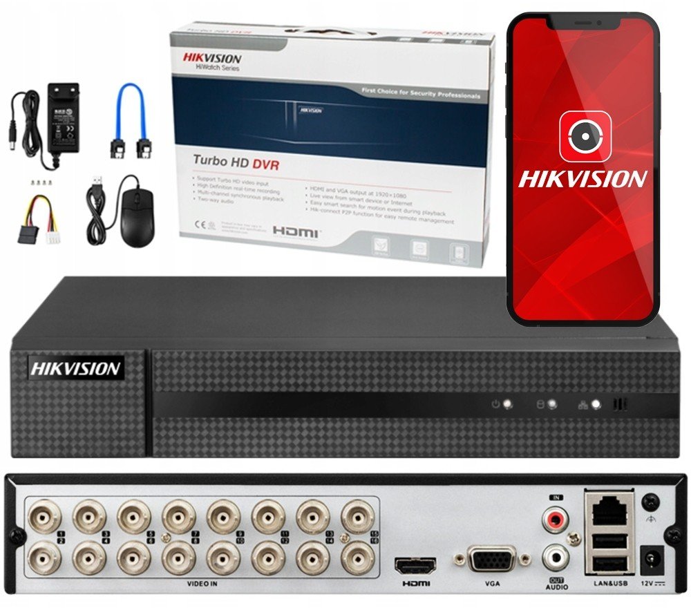 Xvr rekordér Hikvision 16ch HWD-6116MH-G4 Ahd Tvi CVI 16 kanálů