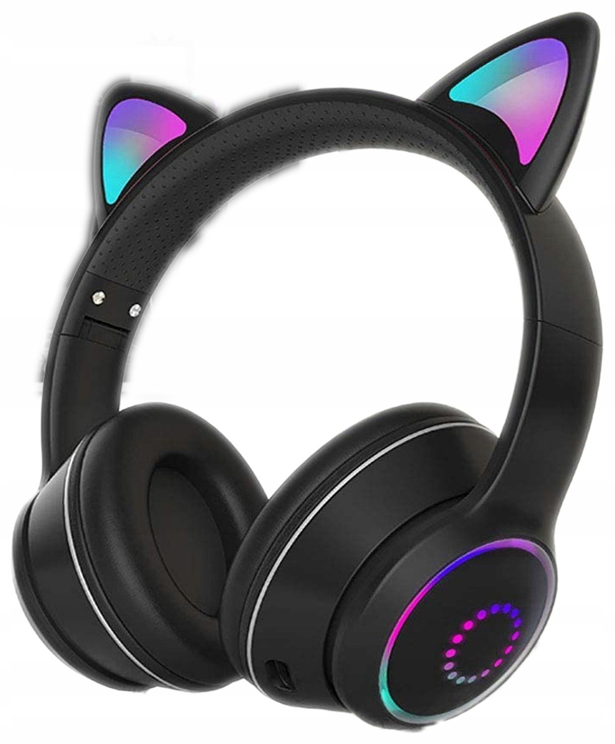 Počítačová Sluchátka S Mikrofonem Kočičí Uši Bluetooth Herní Sluchátka