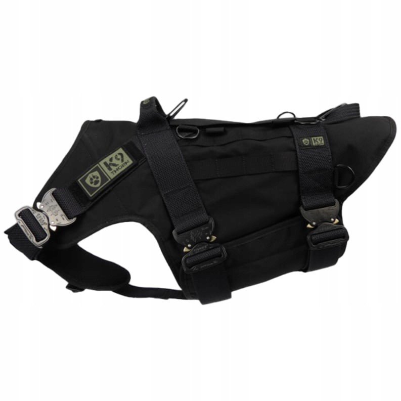 Taktický postroj K9 Thorn Cordura pro psa černý M