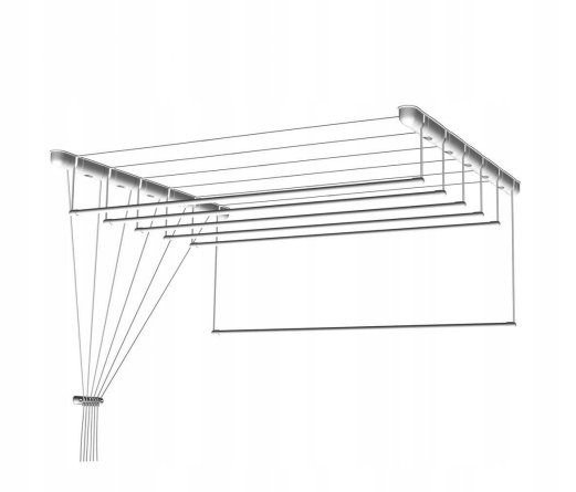 Sušení prádla stropem 6 tyčí 150cm