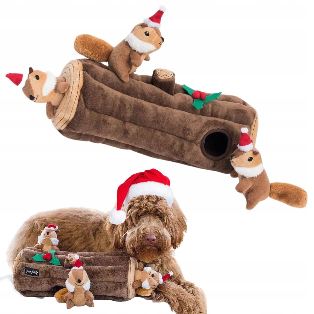 Hračka Pro Psy Světová Norka Interaktivní skryté maskoty na Vánoce