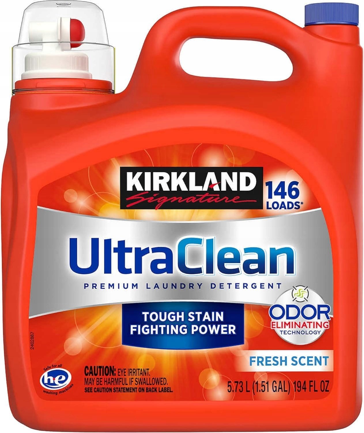 Kirkland Ultra Clean Fresh Scent 5,73 l 146 praní gel na praní prádla