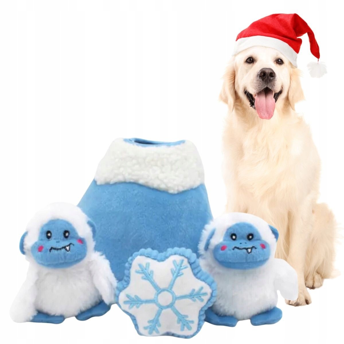 Hračka Pro Psy Světová Ledová Hora S Yeti norka Interaktivní na Vánoce