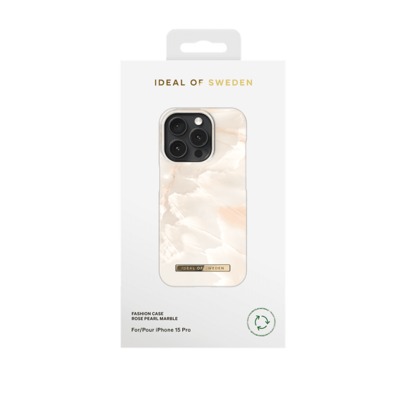 Ochranný kryt Fashion iDeal Of Sweden pro Apple iPhone 15 Pro, rose pearl marble